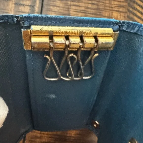 Louis Vuitton epi-leather hand, painted card key holder converted wristlet - Picture 6 of 17